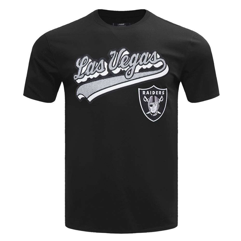 PLAYERA NFL LAS VEGAS RAIDERS SCRIPT TAIL
