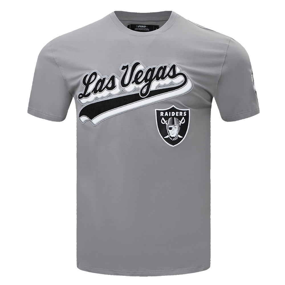 PLAYERA NFL LAS VEGAS RAIDERS SCRIPT TAIL