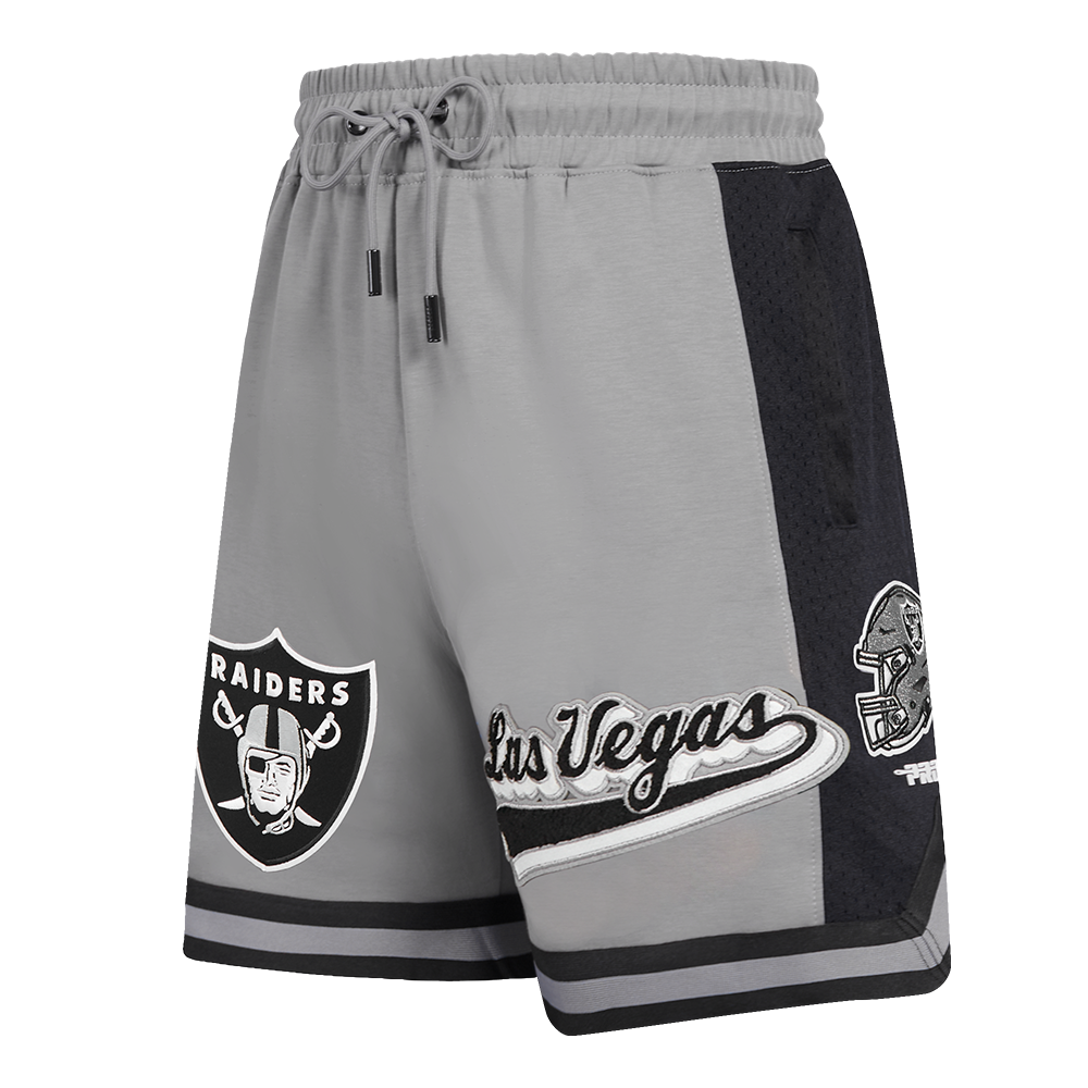 SHORTS DE BASQUETBOL NFL LAS VEGAS RAIDERS SCRIPT TAIL