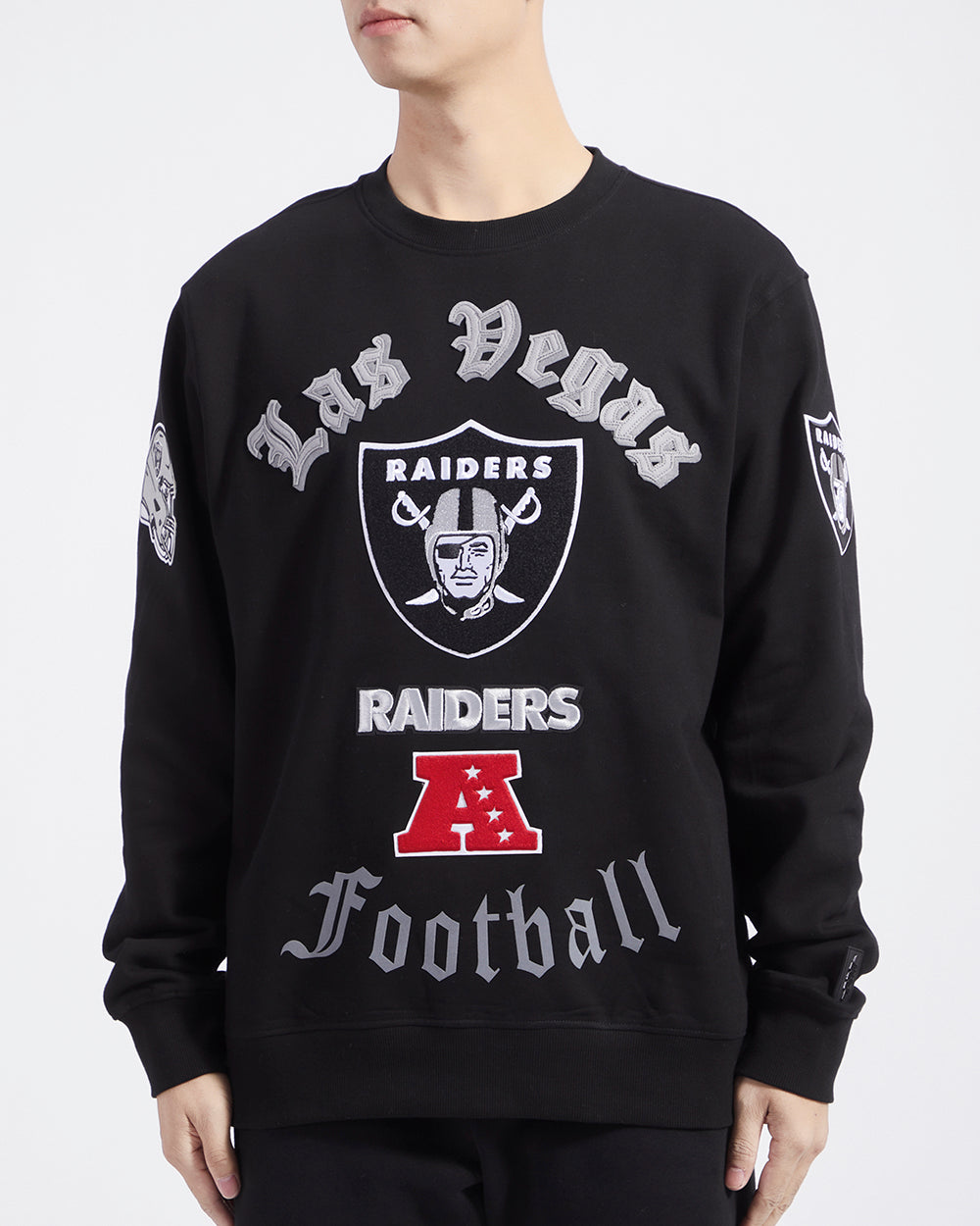 SUDADERA DE CUELLO REDONDO NFL LAS VEGAS RAIDERS OLD ENGLISH