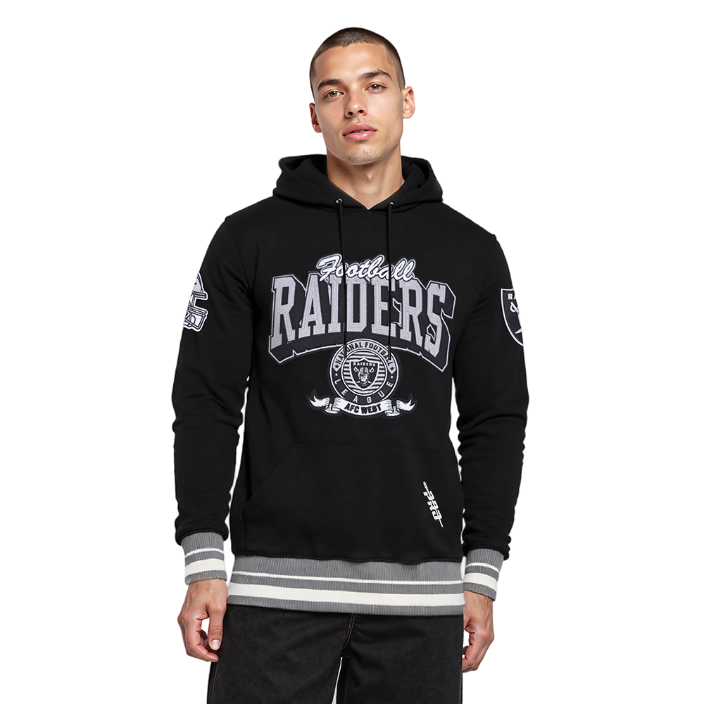 SUDADERA CON GORRO NFL LAS VEGAS RAIDERS TEAM BADGE