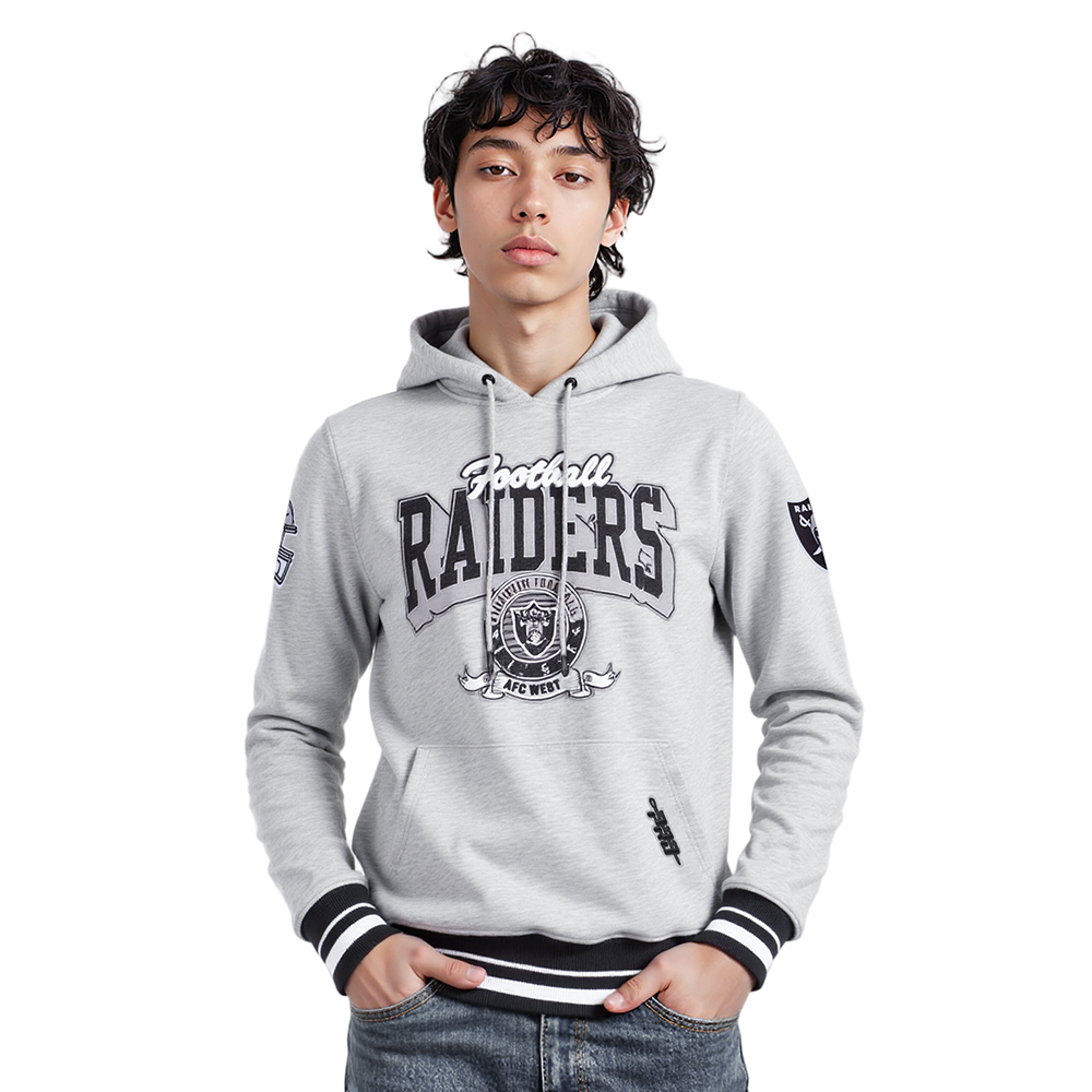 SUDADERA CON GORRO NFL LAS VEGAS RAIDERS TEAM BADGE