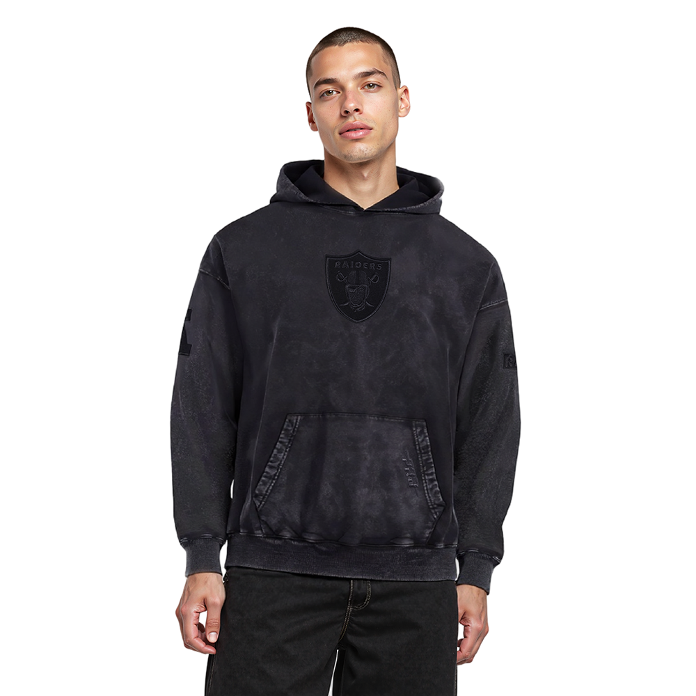 SUDADERA CON GORRO NFL LAS VEGAS RAIDERS WASHED CLASSIC PARA HOMBRE