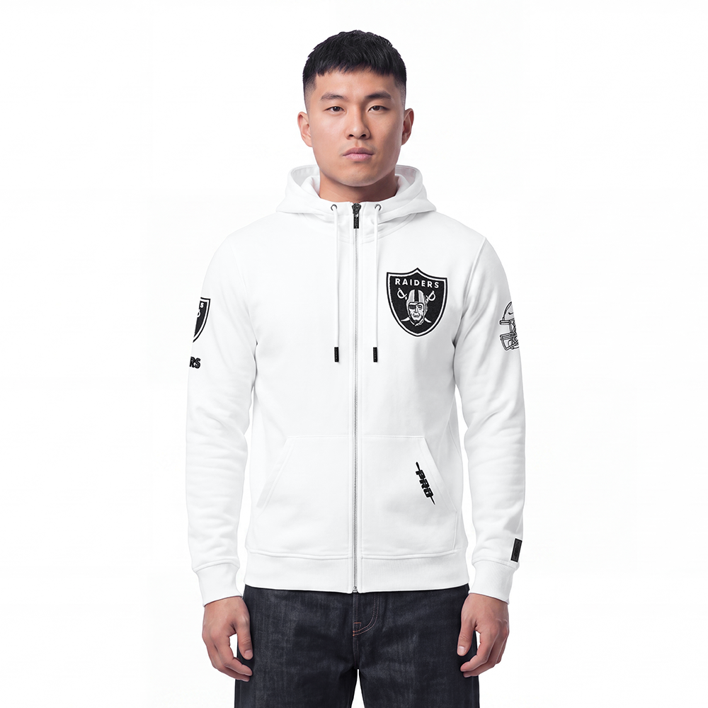 SUDADERA CON CIERRE NFL LAS VEGAS RAIDERS CLASSIC CHENILLE