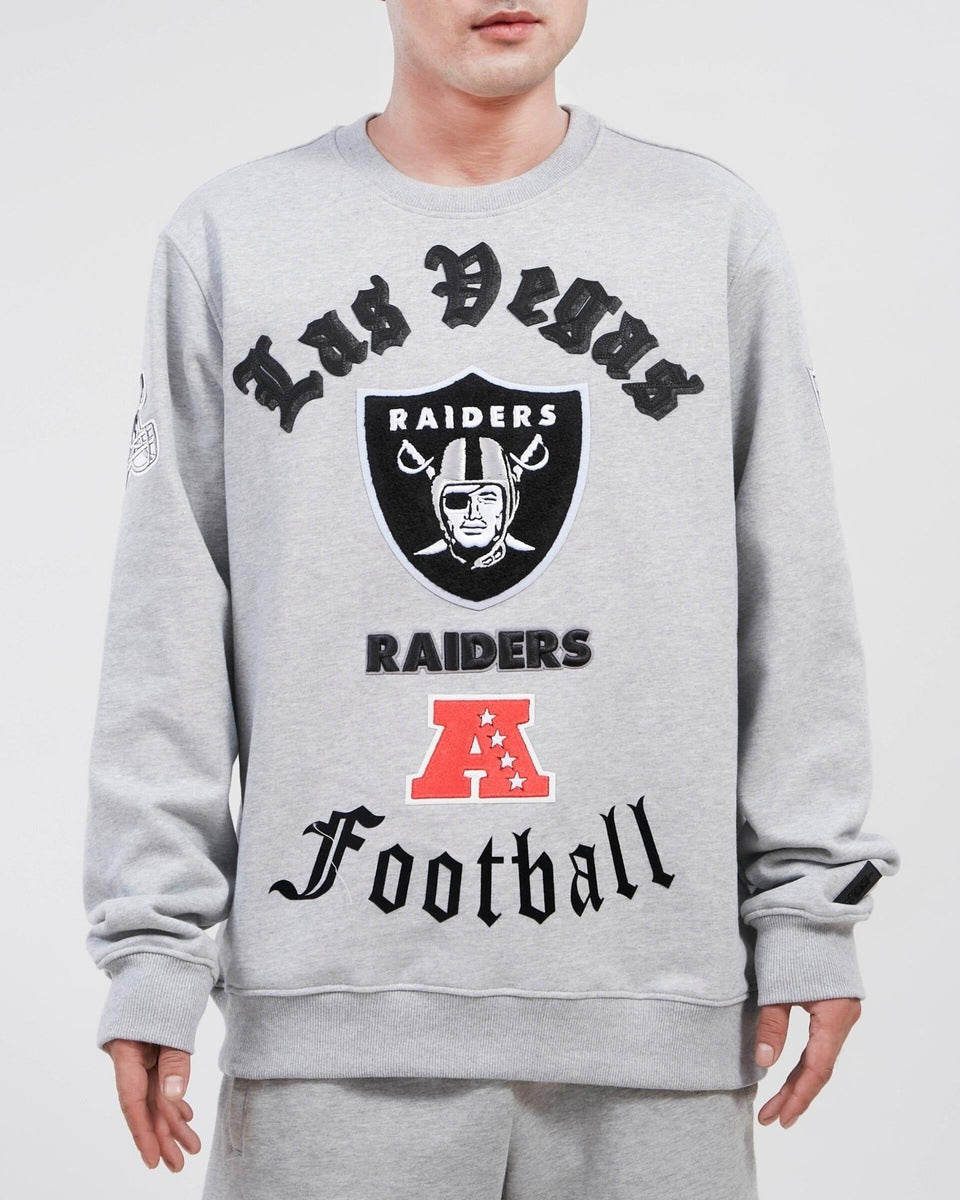 SUDADERA DE CUELLO REDONDO NFL LAS VEGAS RAIDERS OLD ENGLISH