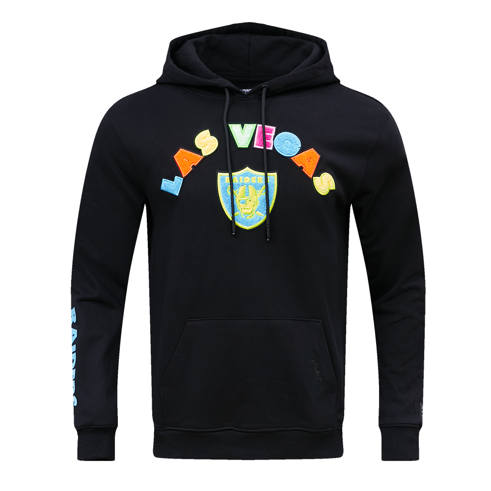 SUDADERA CON GORRO NFL LAS VEGAS RAIDERS WASHED NEON