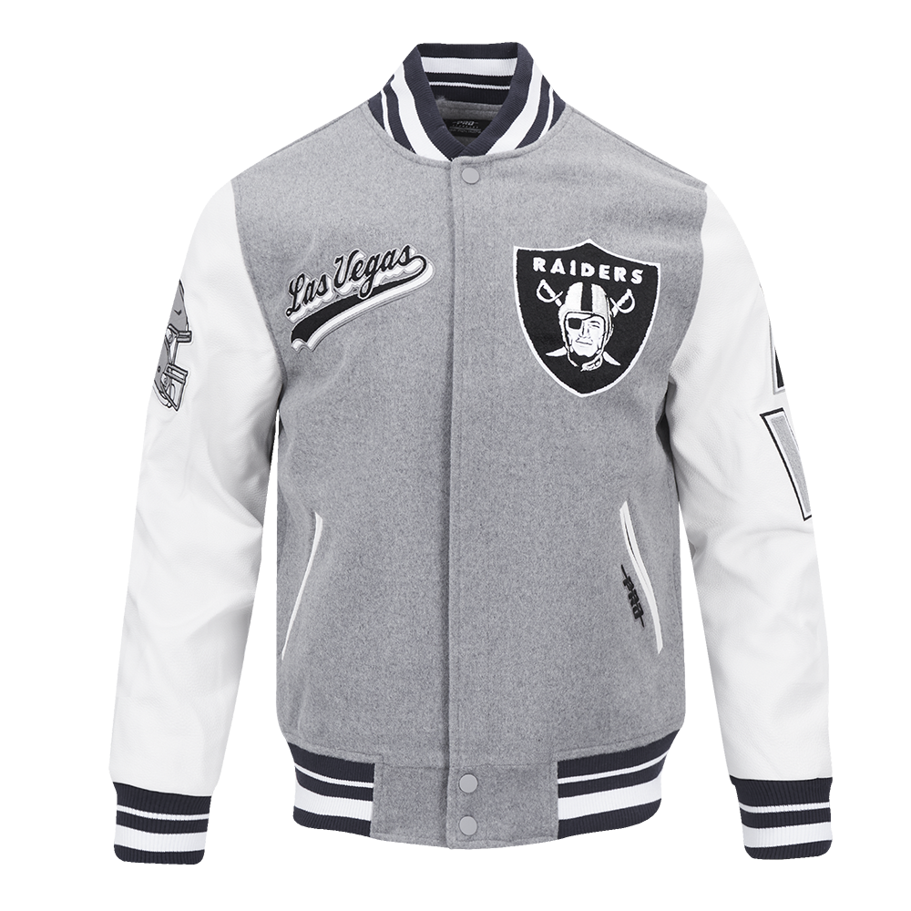 CHAMARRA UNIVERSITARIA NFL LAS VEGAS RAIDERS SCRIPT TAIL