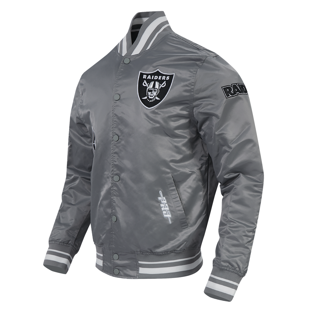 CHAMARRA DE SATIN NFL LAS VEGAS RAIDERS OLD ENGLISH