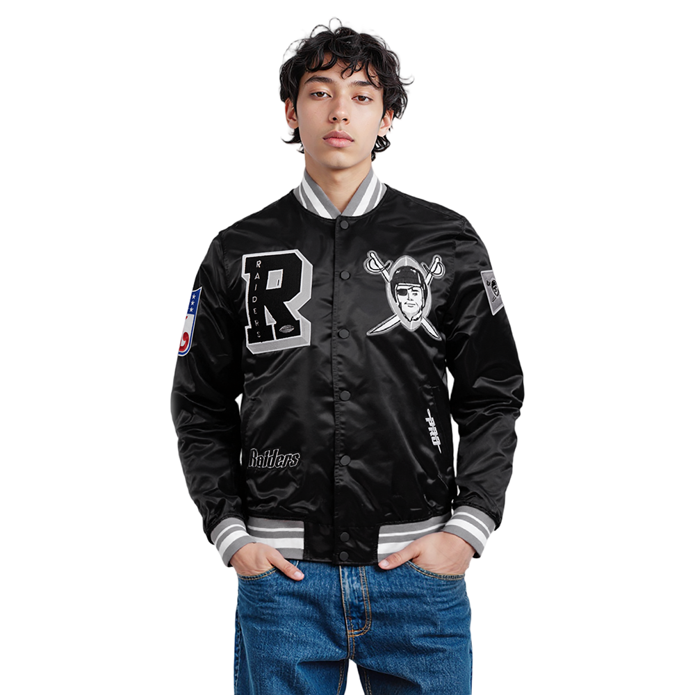 CHAMARRA DE SATIN NFL LAS VEGAS RAIDERS BEST OF