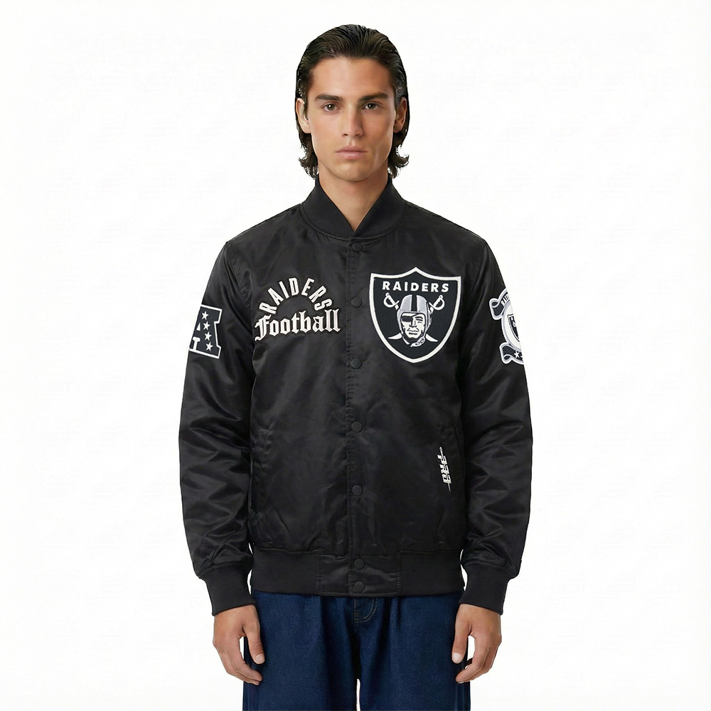 CHAMARRA DE SATIN NFL LAS VEGAS RAIDERS MODERN ORIGINALS