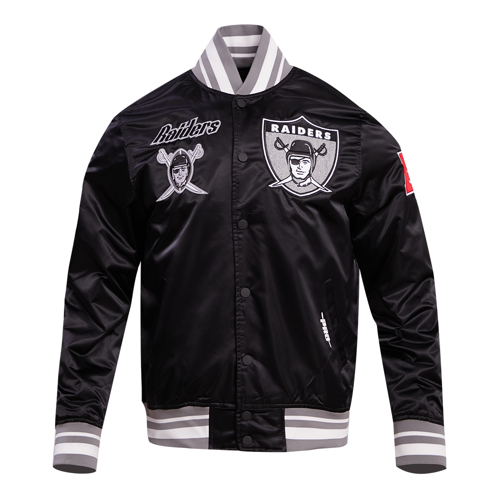 CHAMARRA DE SATÍN NFL LAS VEGAS RAIDERS RETRO CLASSICS