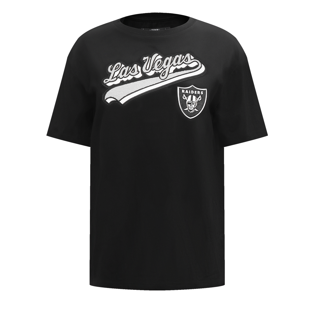 PLAYERA NFL LAS VEGAS RAIDERS SCRIPT TAIL PARA MUJER