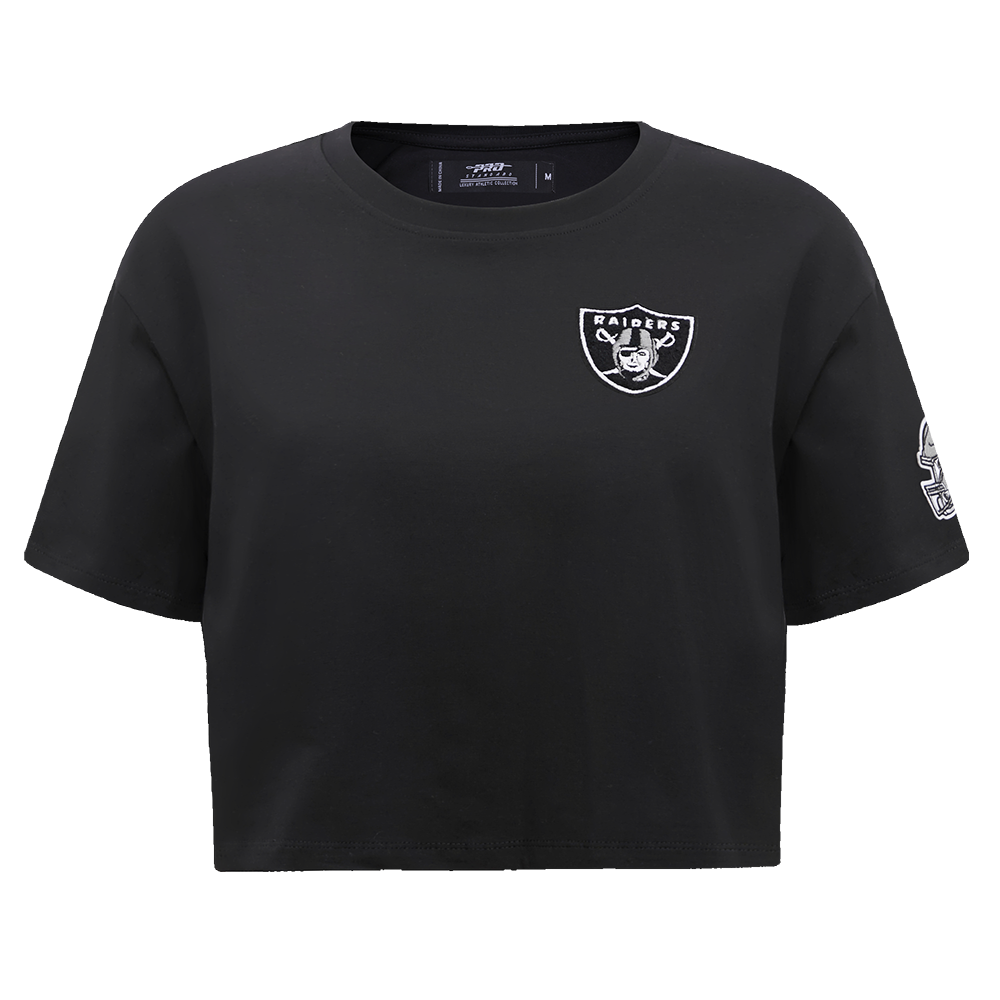 PLAYERA CROP NFL LAS VEGAS RAIDERS CLASSIC ESSENTIALS PARA MUJER