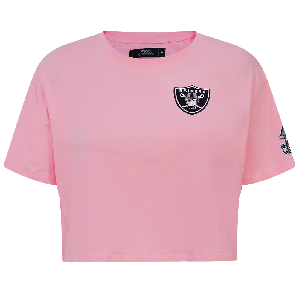 PLAYERA CROP NFL LAS VEGAS RAIDERS CLASSIC ESSENTIALS PARA MUJER