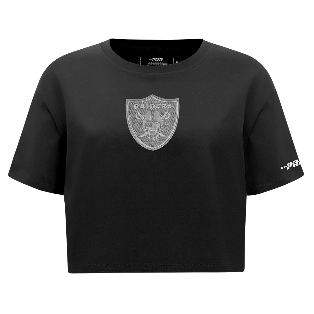 PLAYERA CROP NFL LAS VEGAS RAIDERS REVERSE FRENCH TERRY PARA MUJER
