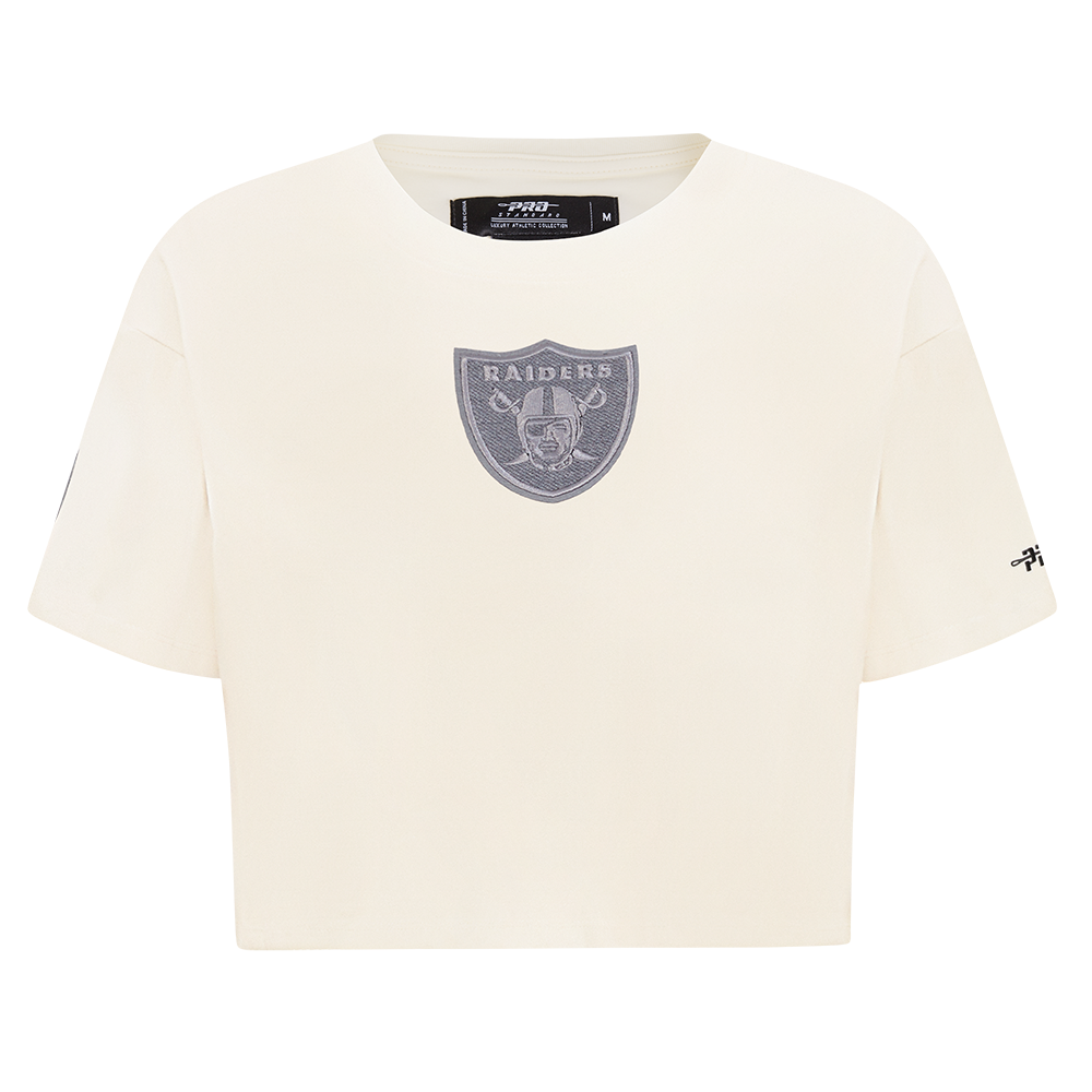 PLAYERA CROP NFL LAS VEGAS RAIDERS REVERSE FRENCH TERRY PARA MUJER