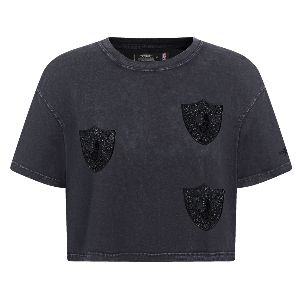 PLAYERA NFL LAS VEGAS RAIDERS WASHED CRYSTALLINE PARA MUJER