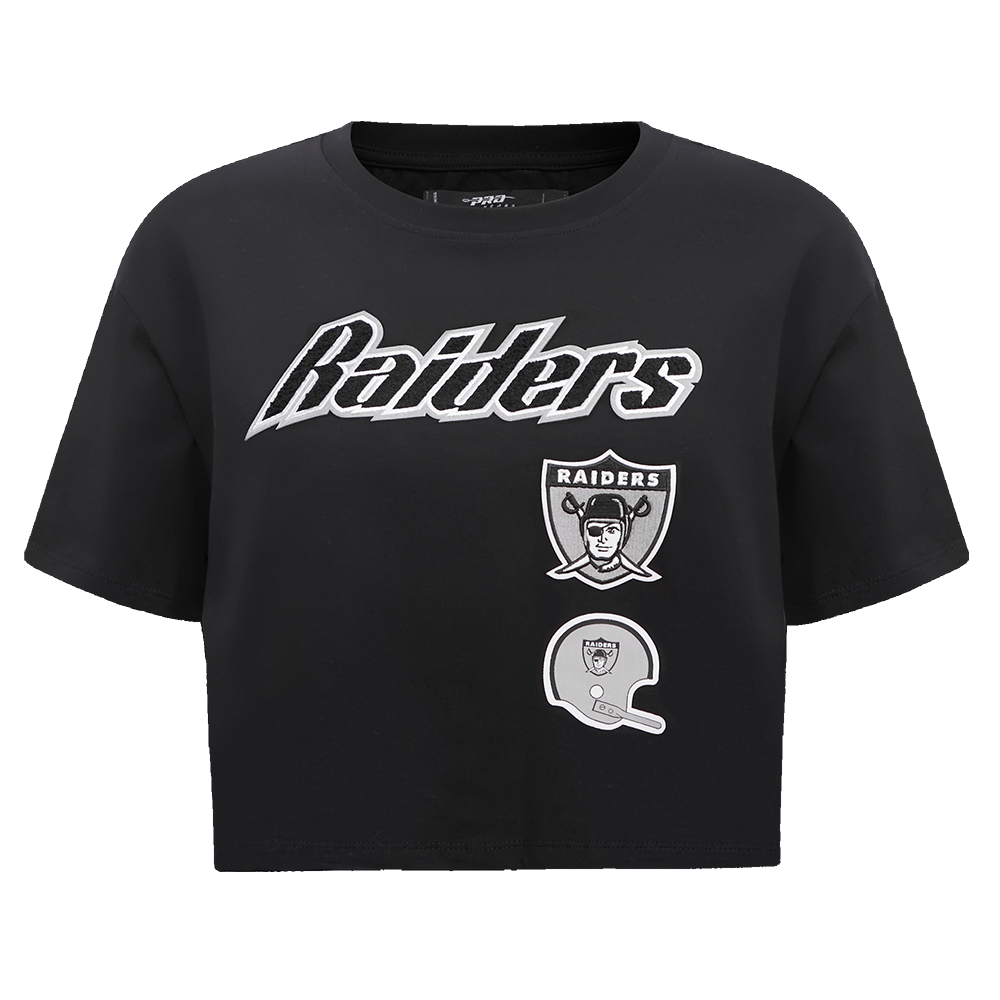 PLAYERA CROP NFL LAS VEGAS RAIDERS RETRO CLASSICS PARA MUJER