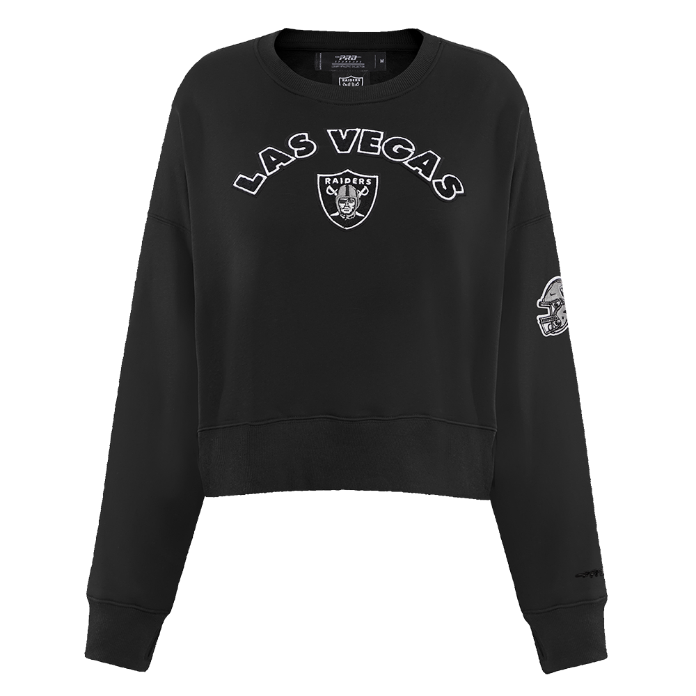 SUDADERA DE CUELLO REDONDO NFL LAS VEGAS RAIDERS CLASSIC ESSENTIALS PARA MUJER