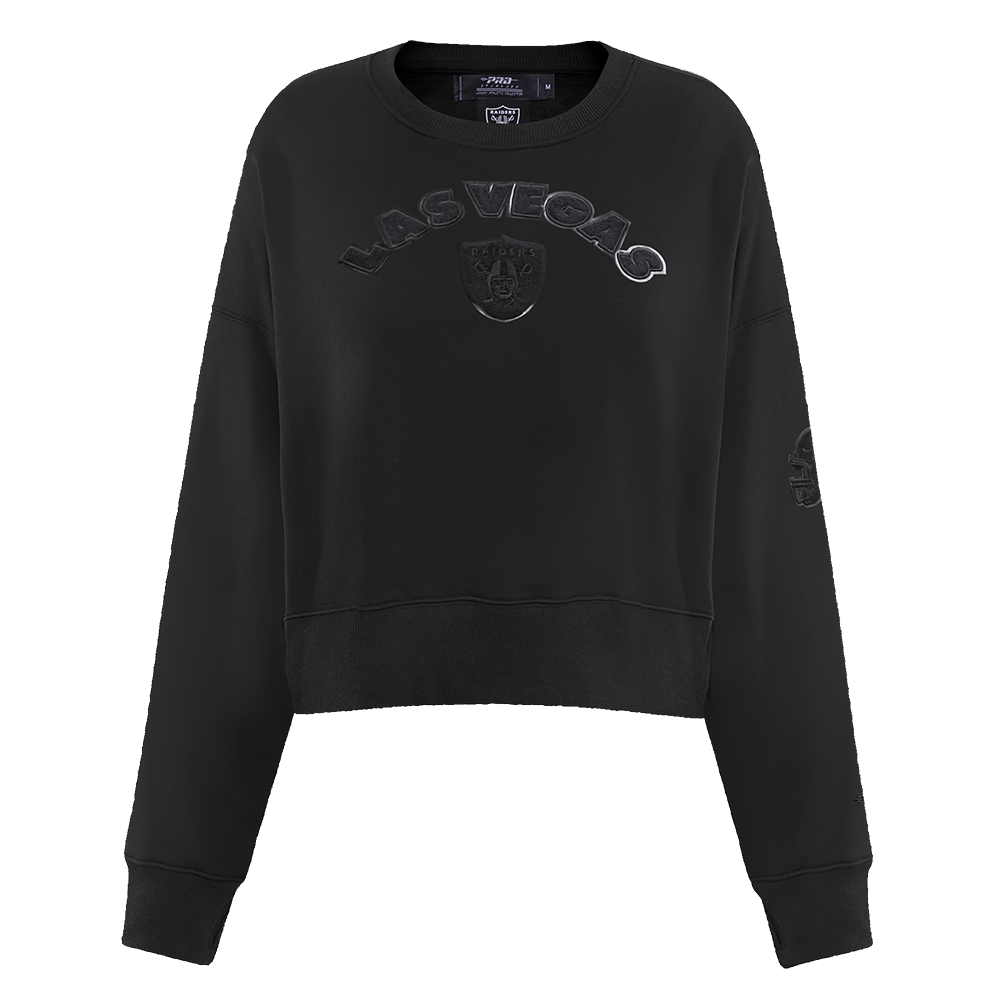 SUDADERA DE CUELLO REDONDO NFL LAS VEGAS RAIDERS CLASSIC 3BK PARA MUJER