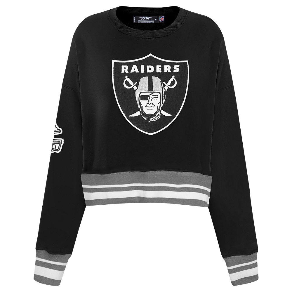 SUDADERA DE CUELLO REDONDO NFL LAS VEGAS RAIDERS MASH UP PARA MUJER