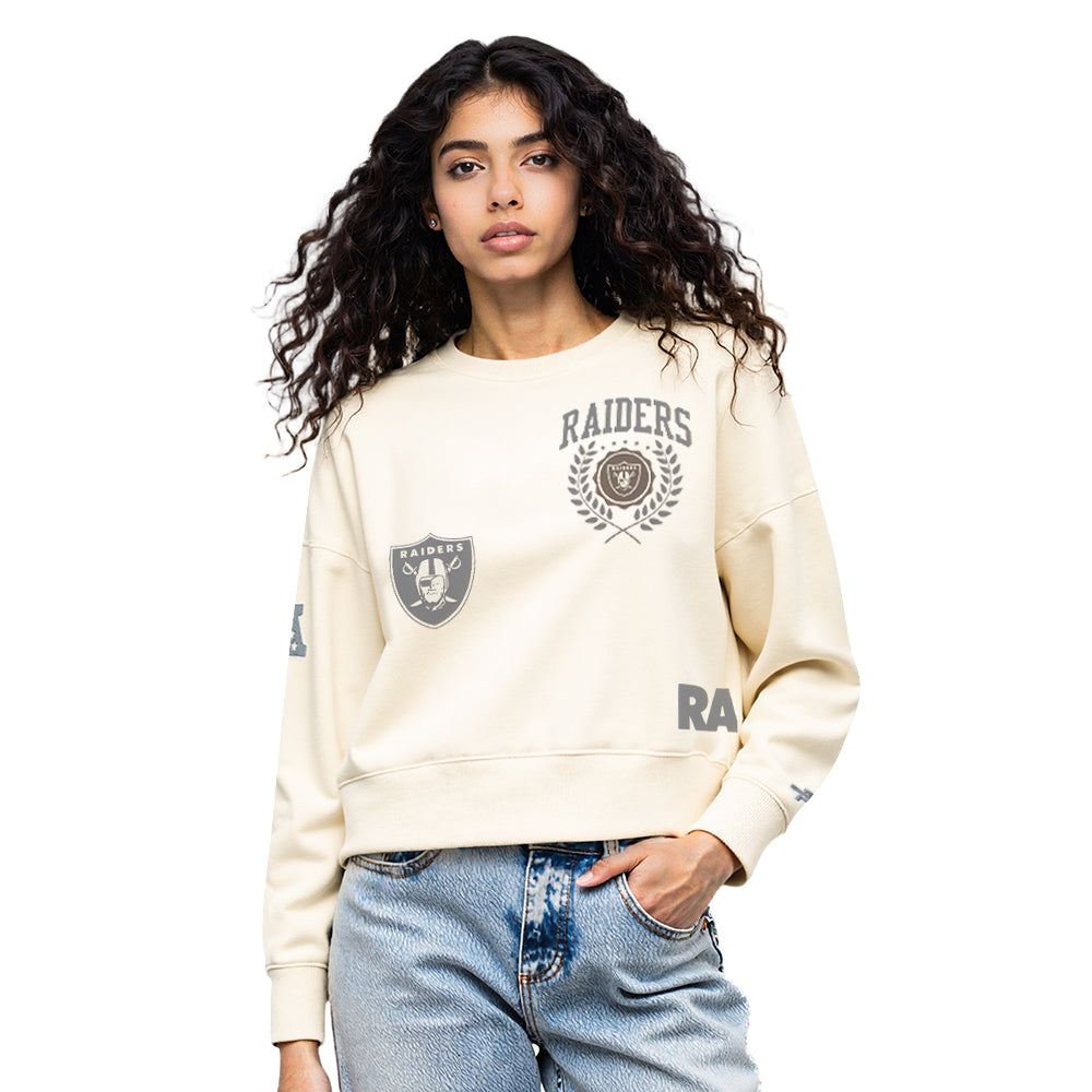 SUDADERA DE CUELLO REDONDO NFL LAS VEGAS RAIDERS STREET TEAM PARA MUJER