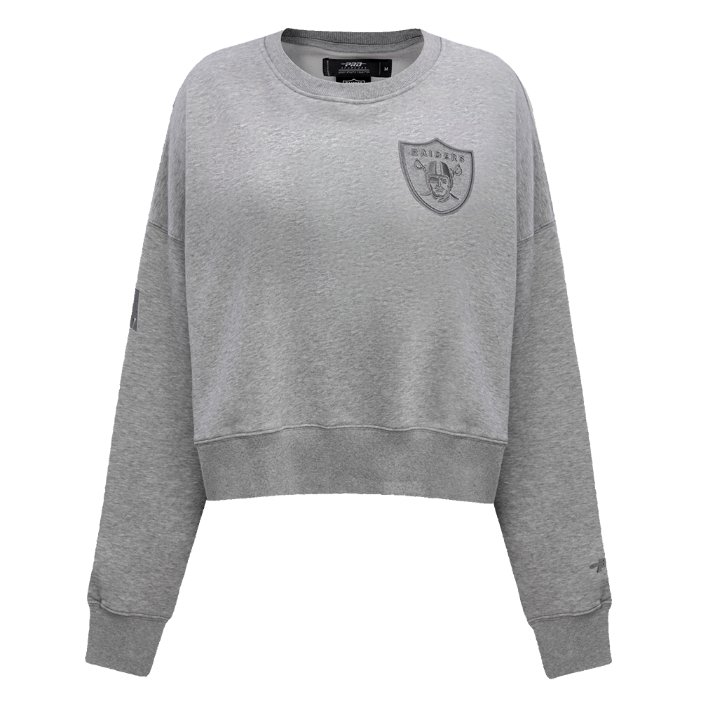 SUDADERA DE CUELLO REDONDO NFL LAS VEGAS RAIDERS NEUTRAL PARA MUJER
