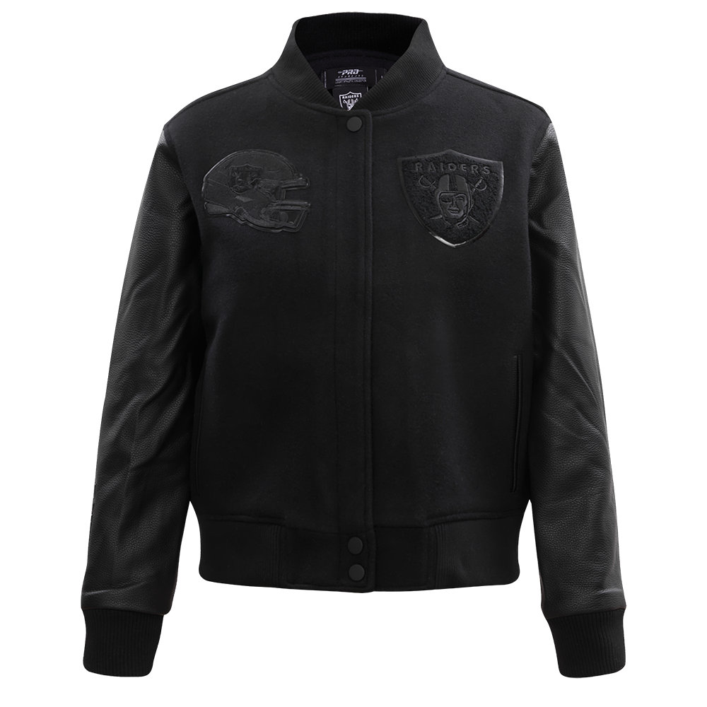 CHAMARRA UNIVERSITARIA NFL LAS VEGAS RAIDERS CLASSIC 3BK PARA MUJER