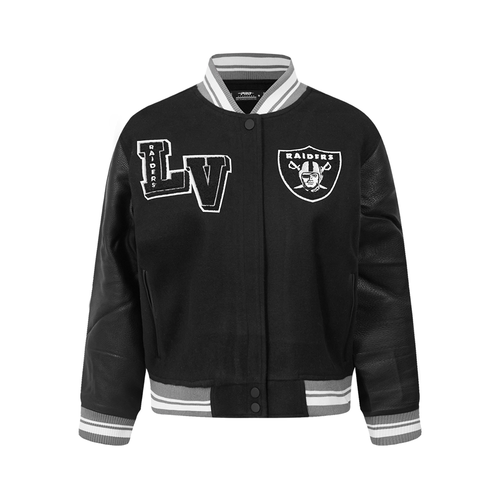 CHAMARRA UNIVERSITARIA NFL LAS VEGAS RAIDERS MASH UP PARA MUJER