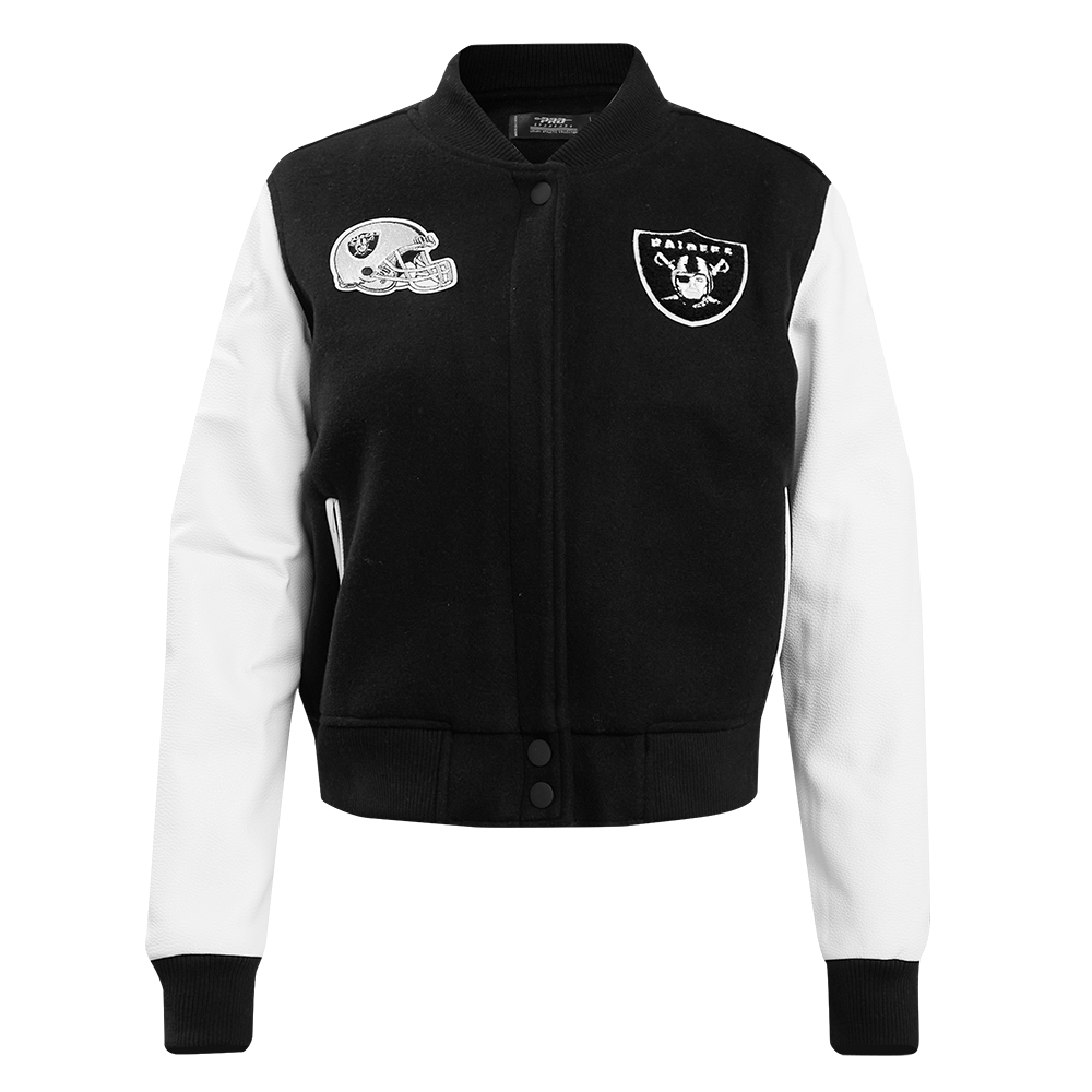 CHAMARRA UNIVERSITARIA NFL LAS VEGAS RAIDERS CLASSIC ESSENTIALS PARA MUJER