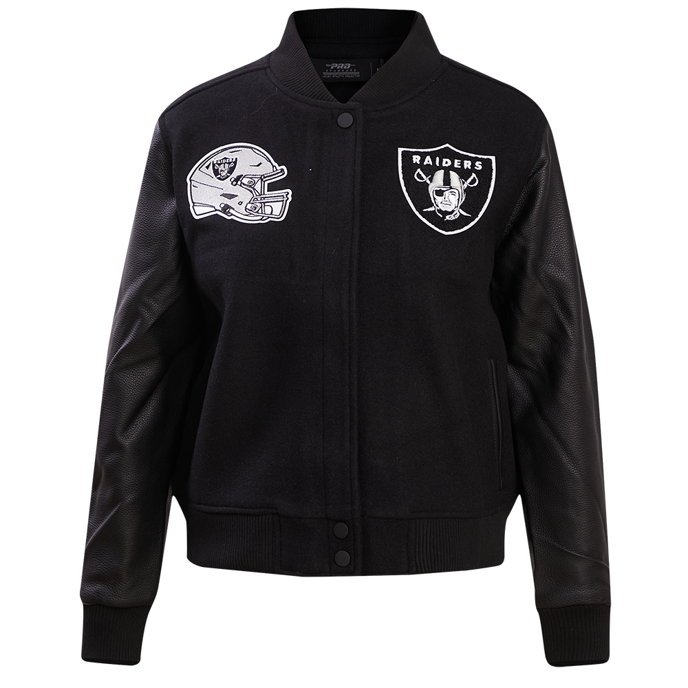 CHAMARRA UNIVERSITARIA NFL LAS VEGAS RAIDERS CLASSIC ESSENTIALS PARA MUJER