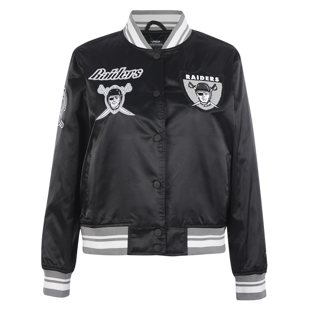 CHAMARRA DE SATÍN NFL LAS VEGAS RAIDERS RETRO CLASSICS PARA MUJER
