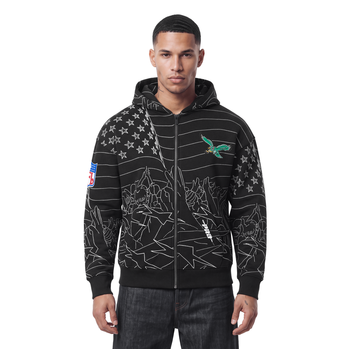 SUDADERA CON CIERRE NFL PHILADELPHIA EAGLES PRO PREMIUM