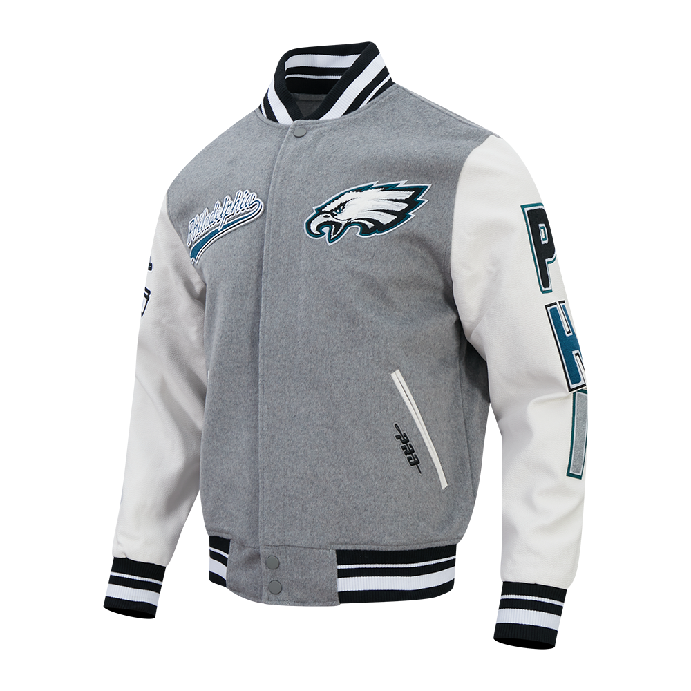 CHAMARRA UNIVERSITARIA NFL PHILADELPHIA EAGLES SCRIPT TAIL