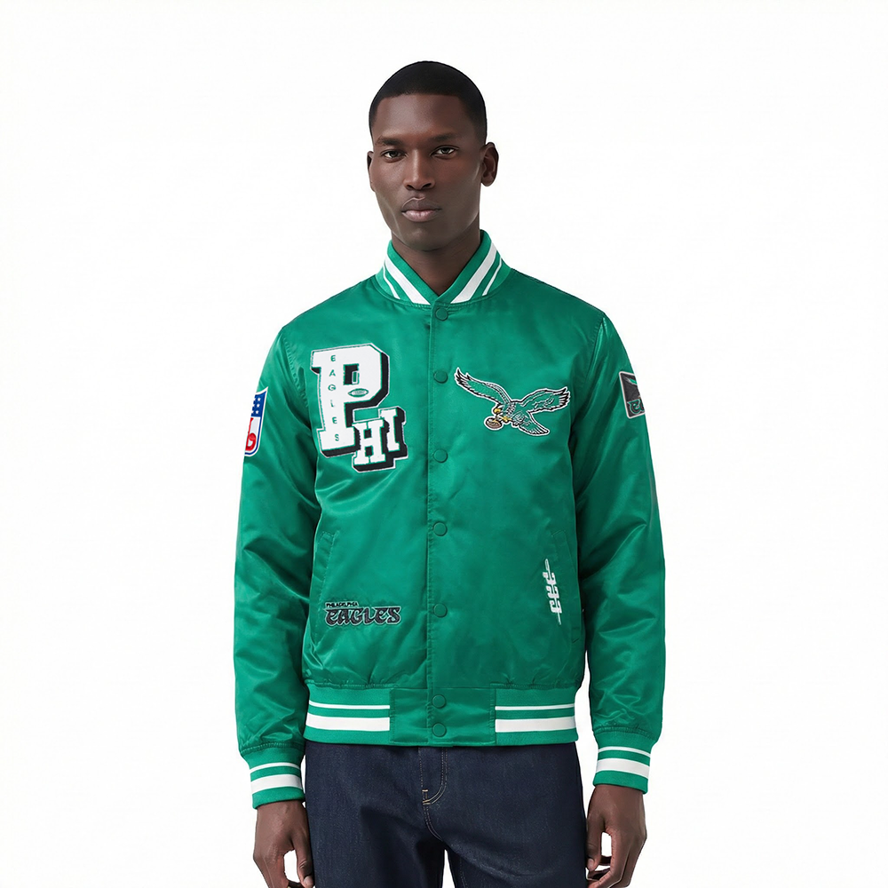 CHAMARRA DE SATIN NFL PHILADELPHIA EAGLES BEST OF