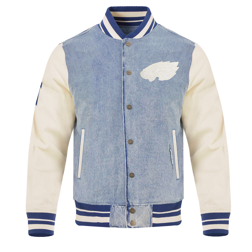 CHAMARRA DE MEZCLILLA NFL PHILADELPHIA EAGLES VARSITY BLUES