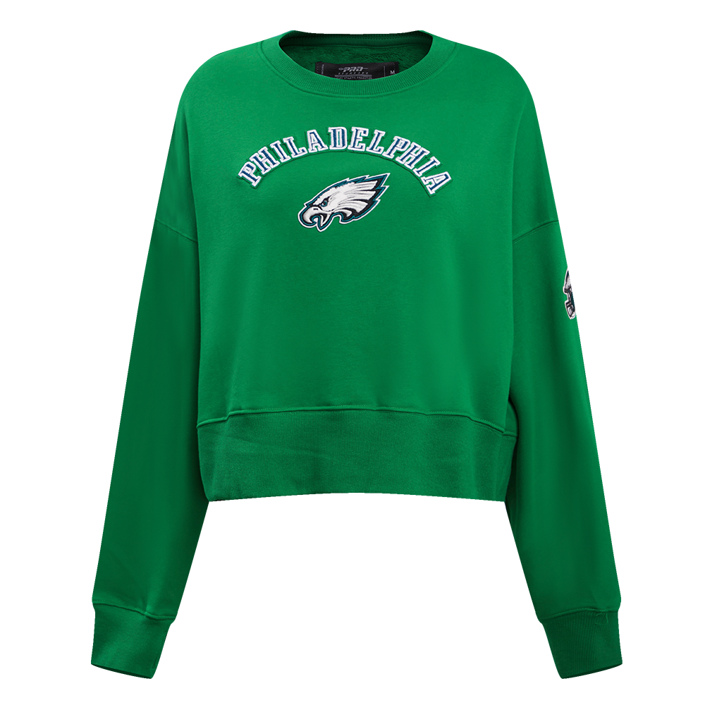 SUDADERA DE CUELLO REDONDO NFL PHILADELPHIA EAGLES CLASSIC ESSENTIALS PARA MUJER