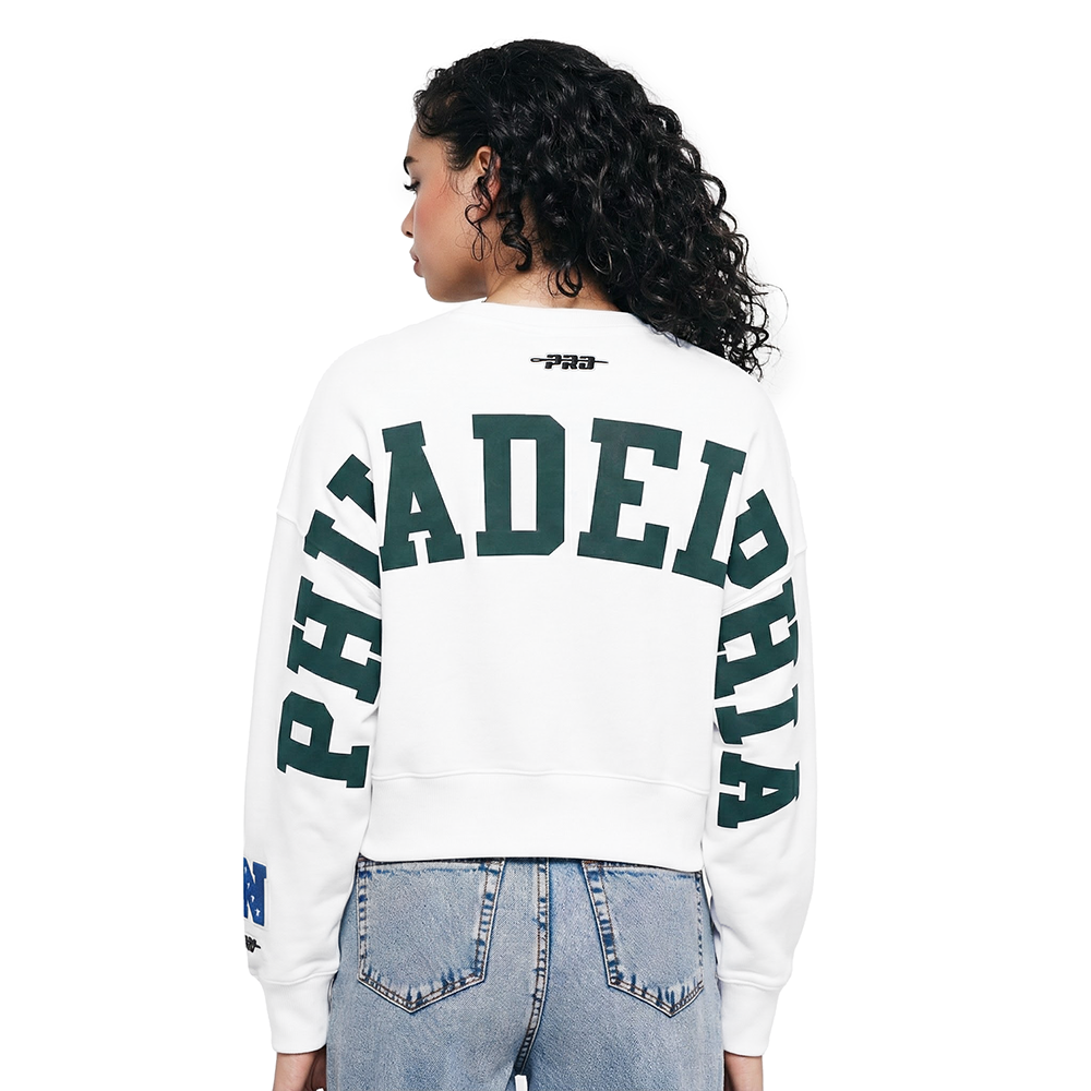 SUDADERA DE CUELLO REDONDO NFL PHILADELPHIA EAGLES WINGSPAN PARA MUJER