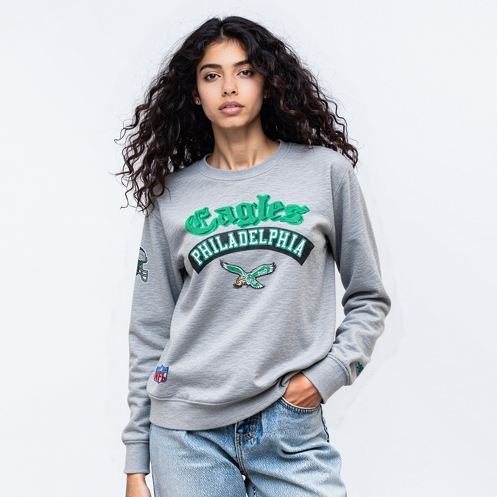 SUDADERA DE CUELLO REDONDO NFL PHILADELPHIA EAGLES BEST OF PARA MUJER