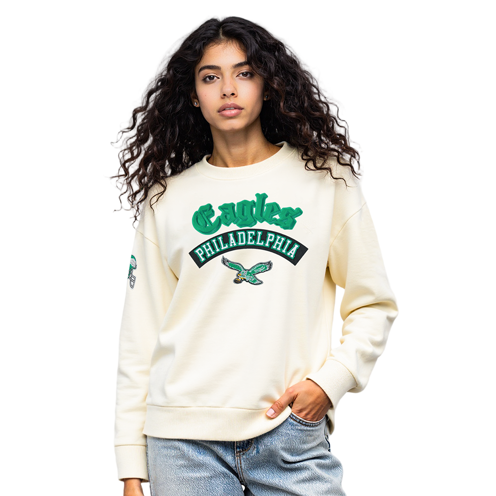 SUDADERA DE CUELLO REDONDO NFL PHILADELPHIA EAGLES BEST OF PARA MUJER