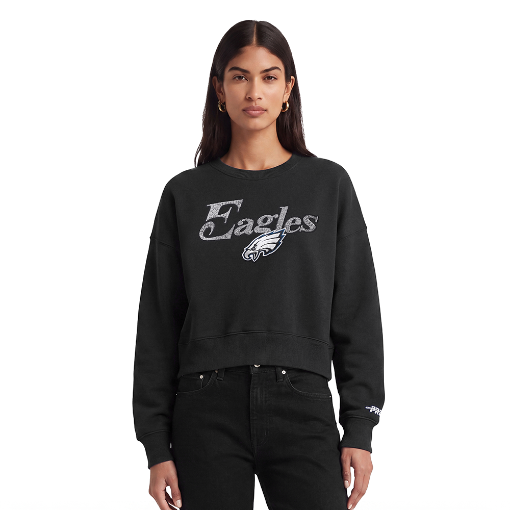 SUDADERA DE CUELLO REDONDO NFL PHILADELPHIA EAGLES SHOW TIME PARA MUJER