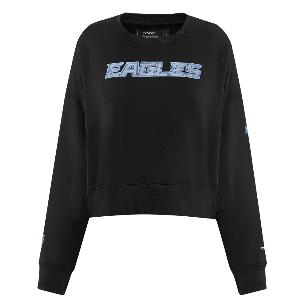 SUDADERA DE CUELLO REDONDO NFL PHILADELPHIA EAGLES VARSITY BLUES PARA MUJER