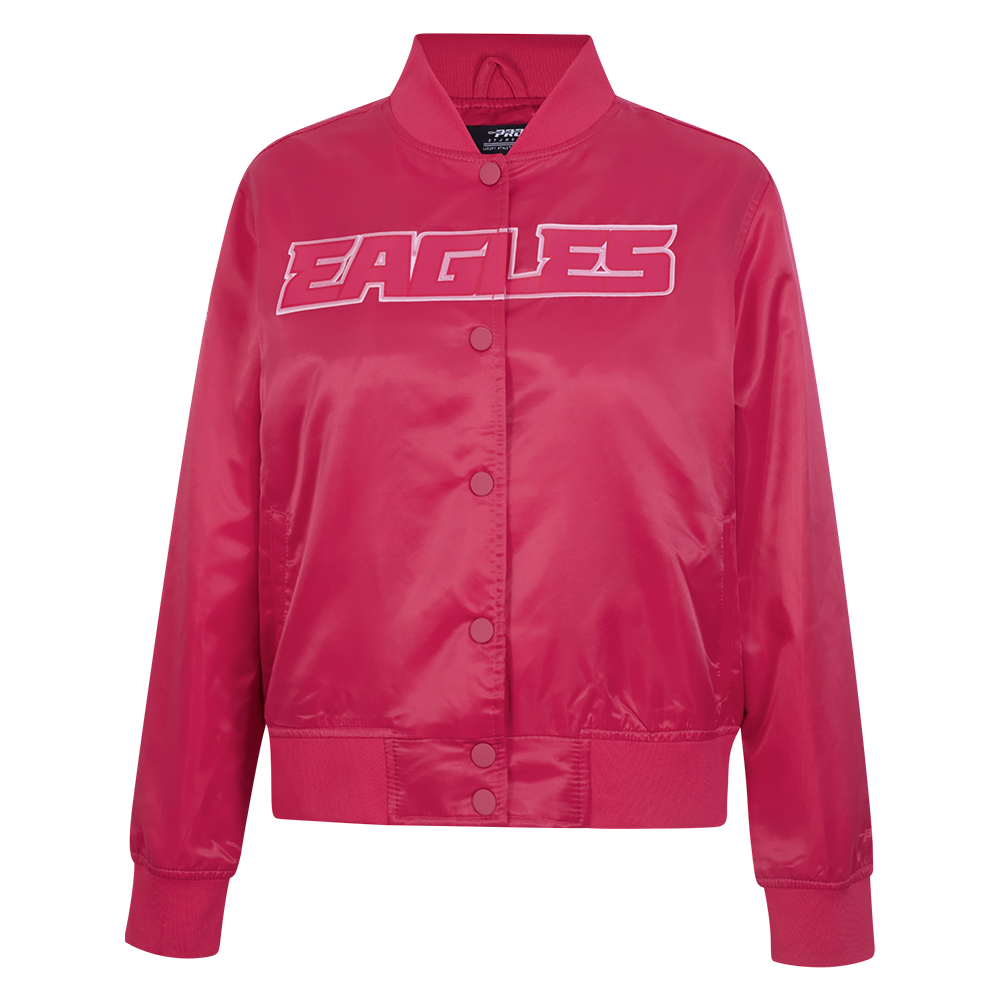 CHAMARRA DE SATIN NFL PHILADELPHIA EAGLES CLASSIC TRIPLE PINK PARA MUJER