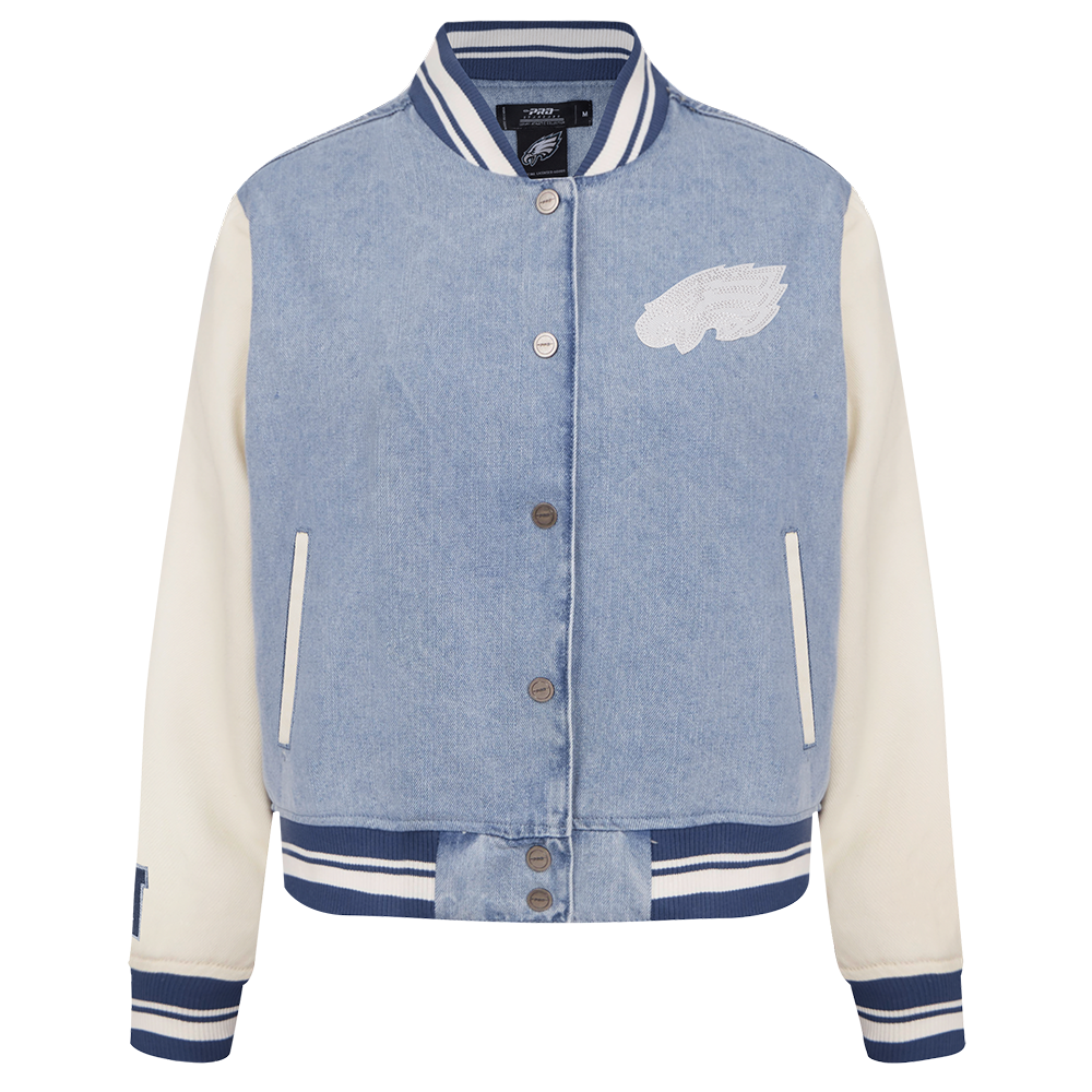 CHAMARRA UNIVERSITARIA NFL PHILADELPHIA EAGLES VARSITY BLUES PARA MUJER