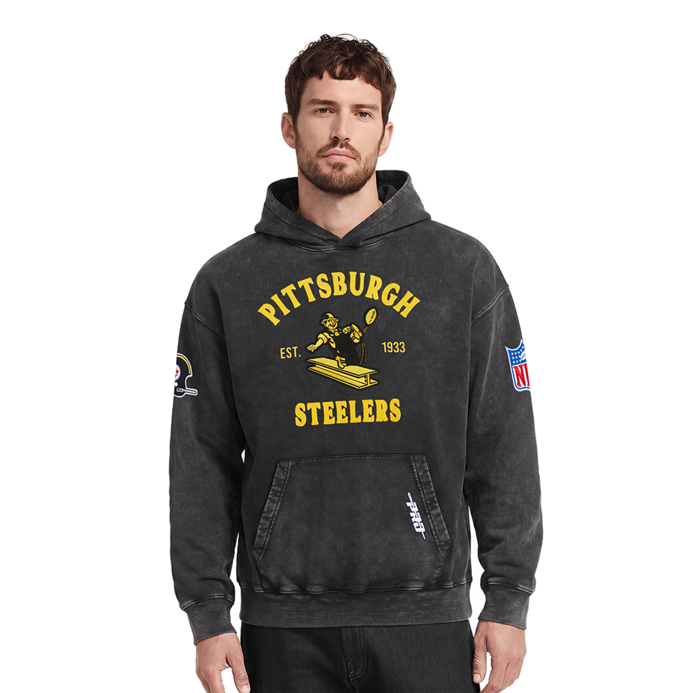 SUDADERA CON GORRO NFL PITTSBURGH STEELERS FIRST TEAM