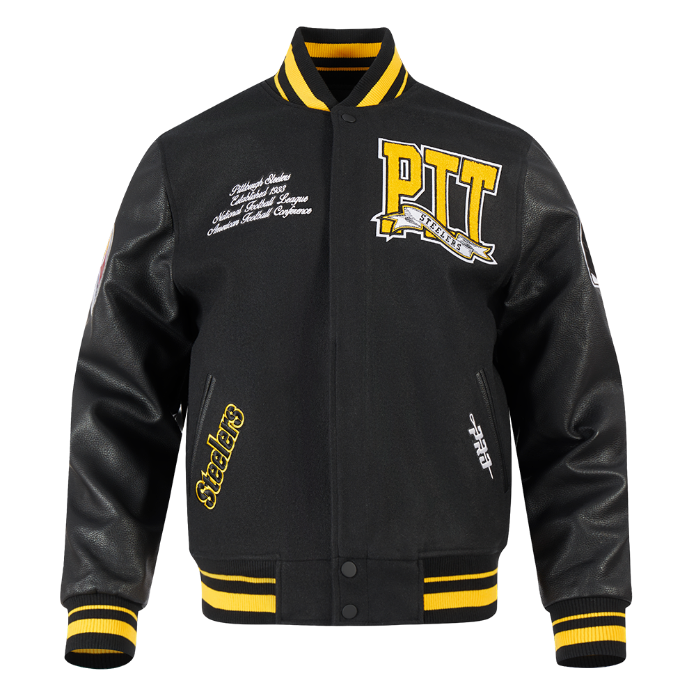 CHAMARRA UNIVERSITARIA NFL PITTSBURGH STEELERS TEAM PENNANTS