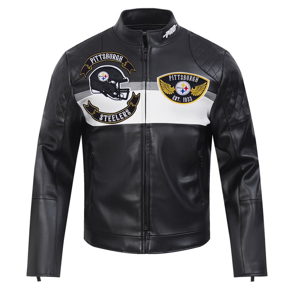 CHAMARRA DE PIEL NFL PITTSBURGH STEELERS BORN FOR SPORT