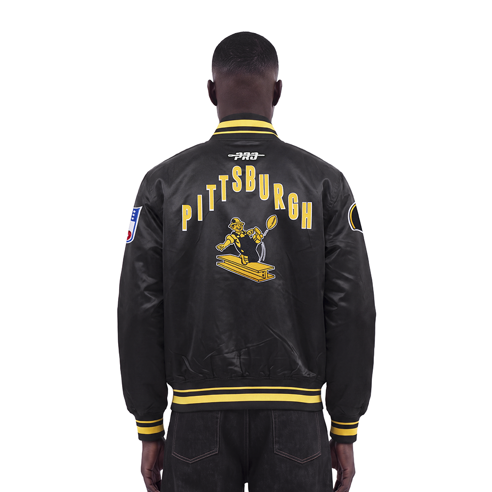 CHAMARRA DE SATIN NFL PITTSBURGH STEELERS ON TOP