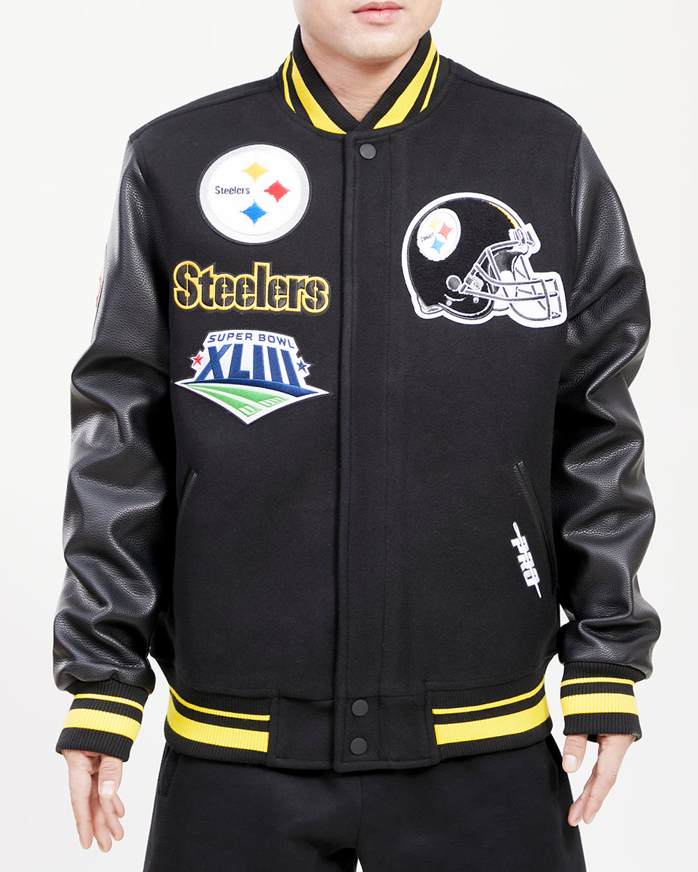 CHAMARRA UNIVERSITARIA NFL PITTSBURGH STEELERS MASH UP