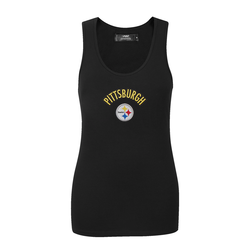 PLAYERA DE TIRANTES DE CORTE RELAJADO NFL PITTSBURGH STEELERS CLASSIC CHENILLE PARA MUJER
